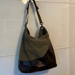 Frances Parsons (formerly jack & marjorie) waxed Canvas and Leather Bag